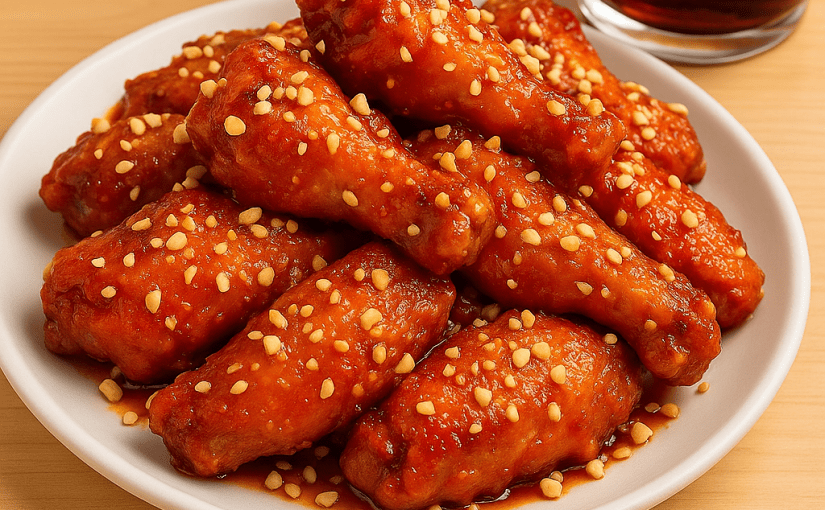 🍗 Easy Korean Fried Chicken (Sweet & Spicy Gochujang Wings)_Oven/Air&nbsp;Fryer