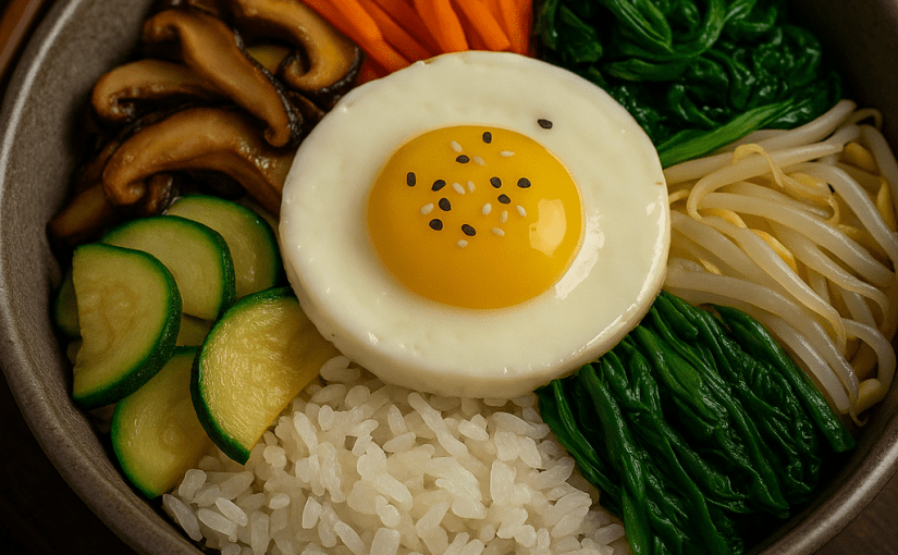 🥢 Simple, Healthy, and Beautiful — Homemade Bibimbap Recipe 🍳 | 간단하고 건강하고 예쁜 비빔밥&nbsp;레시피